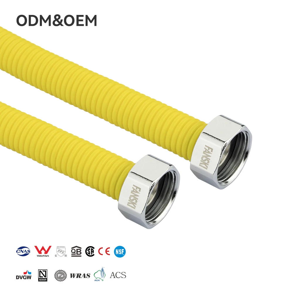 PPW Stainless Steel Flexible Gas Hose for Kitchen & Bathroom Water Heater Durable & Easy Installation More Than 5 Years Warranty