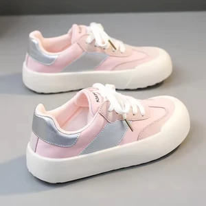 BR619  Leisure Women's Shoes Breathable Color Blocking Wear-resistant and Versatile Student Board Shoes in Summer