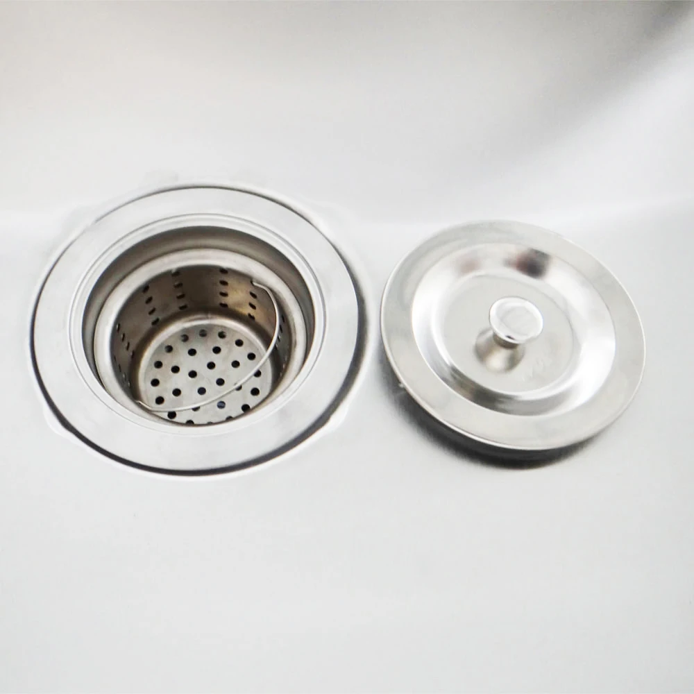 Commercial Stainless Steel 2 Compartment Sink Kitchen Sink Strainer manufacture