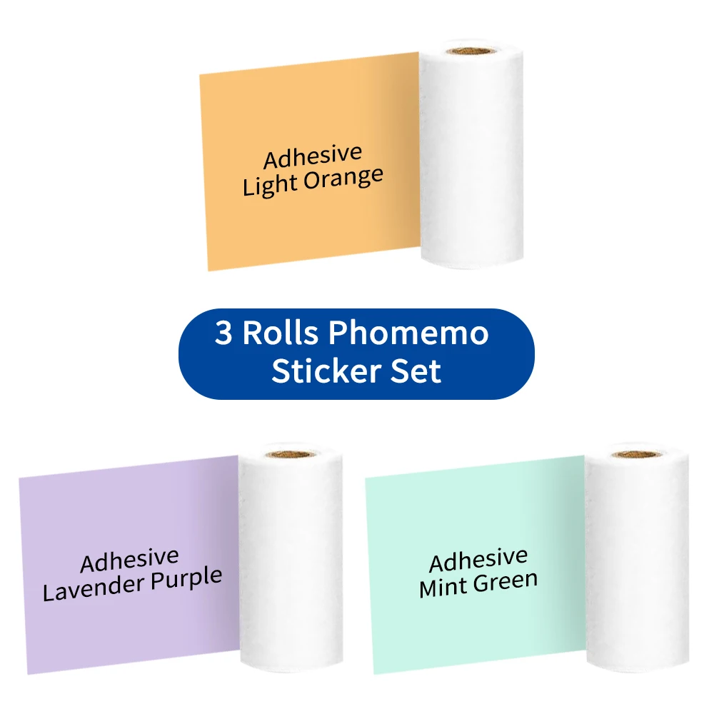 phomemo self-adhesive thermal paper printable sticker