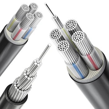 Low Voltage YJLV XLPE Insulated Aluminum Core Electrical Wire Multicore Wires and Cables Power Cable Electric Cable