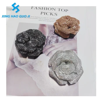 New high-end diamond-hot roses for dress brooches and decorative shoes decoration