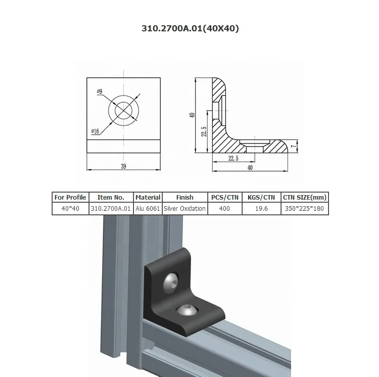 Load capacity testing industrial aluminum bracket performance