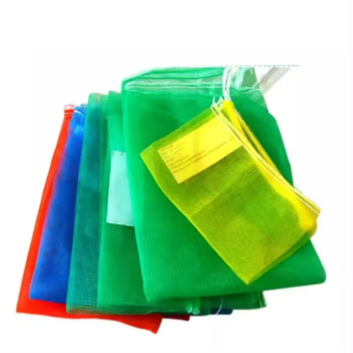 40*60 cm Agricultural Red Yellow Vegetables Poly Mesh Net Bags for Onions