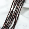Oeil de tigre rouge naturel-3 mm-1 brin