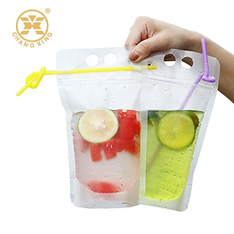 10 Pcs Drink Pouches, Juice Pouches for Adults, Reusable Drink Pouches for  Adults Reclosable Zipper Smoothie Bags for Cold & Hot Drinks 