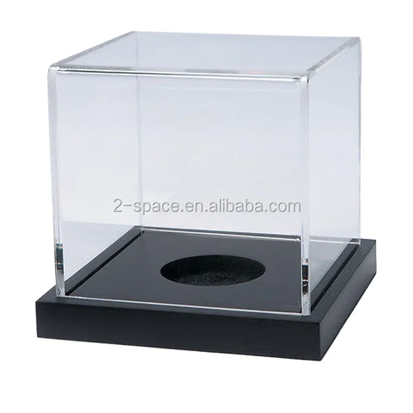 Boîte De Présentation Acrylique Pour Baseball – 8x8x8 Cm, Protection UV, Empilable