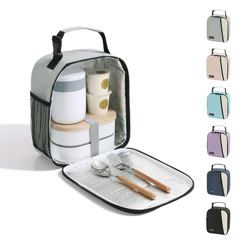 Factory Customized OEM Lunch Box Portable Reusable Cooler Bag Insulated Lunch Box for Kids Outdoor Picnic Work School