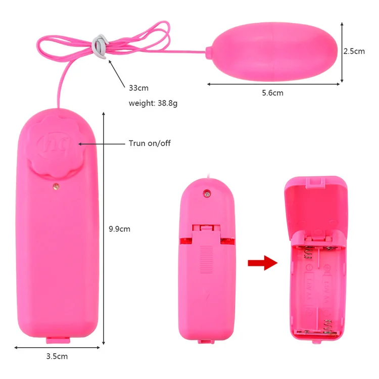 10 Speed Vibrating Jump Eggs Powerful Function Wired Remote Control Bullet Vibrator for Women Masturbation