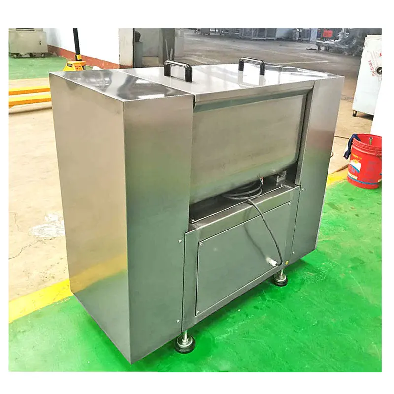 High Capacity Vacuum Minced Meat Mixer Machine Meat Paste Product Mixer Machine Emulsifying Mixing Machine for Meat Used
