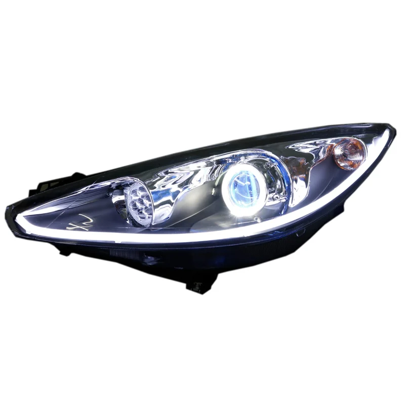 Customized Full LED Headlights for Peugeot 308 2010-2014 Bi-xenon Projector Lens Front Lamps With DRL