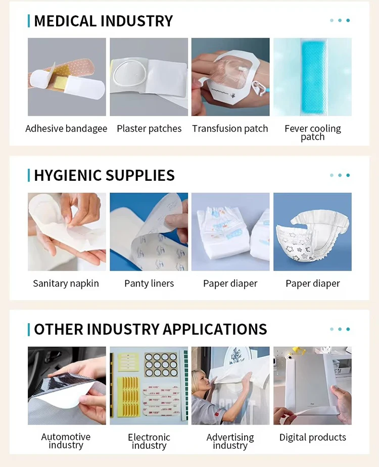 Custom PE Silicone Release Paper Jumbo Roll Packaging Sticker Labels Kraft Paper Tape Raw Material 80gms Coated Release Papers