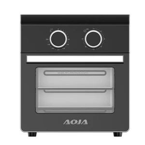 AOJA 10L Stainless Steel Air Fryer with Colorful Digital Touch Screen, Visible Window, Multifunctional Smart Hot Air Fryer