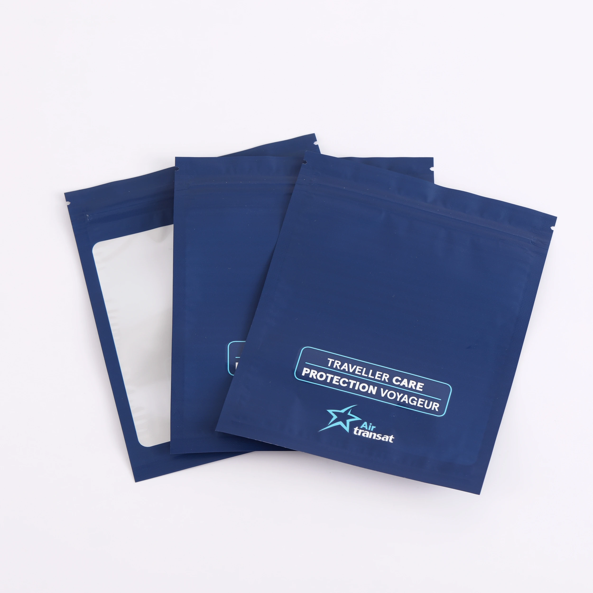 Wholesale blue plastic packaging bags recyclable used for packing daily necessities