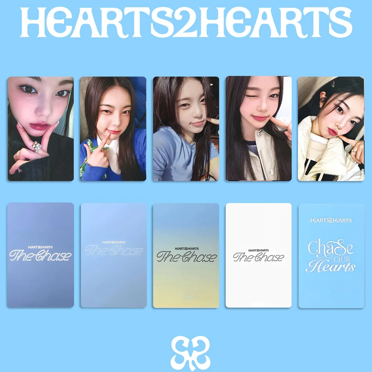 Kpop Hearts2Hearts LOMO Cards Chase JIWOO CARMEN YUHA Small Round