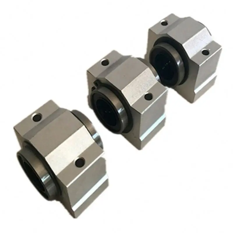 Linear Slide Unit Bearing Block SC12 Aluminum Shaft Diameter 12mm SC12V SC12VUU SCV12UU for 12mm Linear Shaft