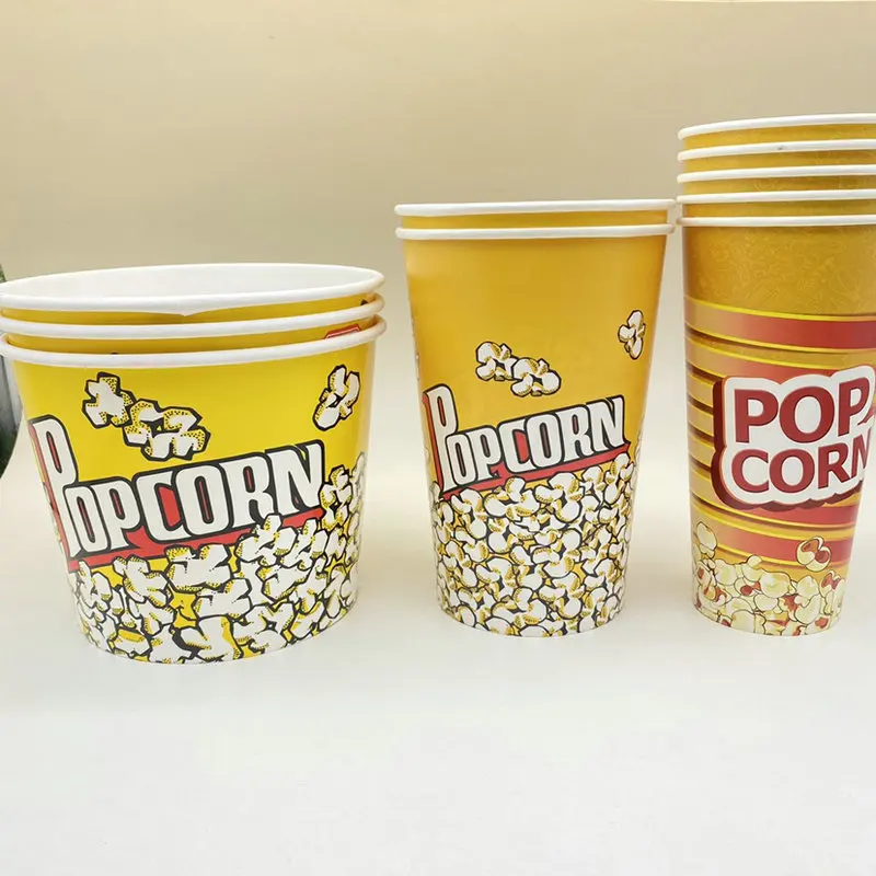 Disposable Custom Logo Fried Chicken Popcorn Bucket Paper Bowl - Buy ...