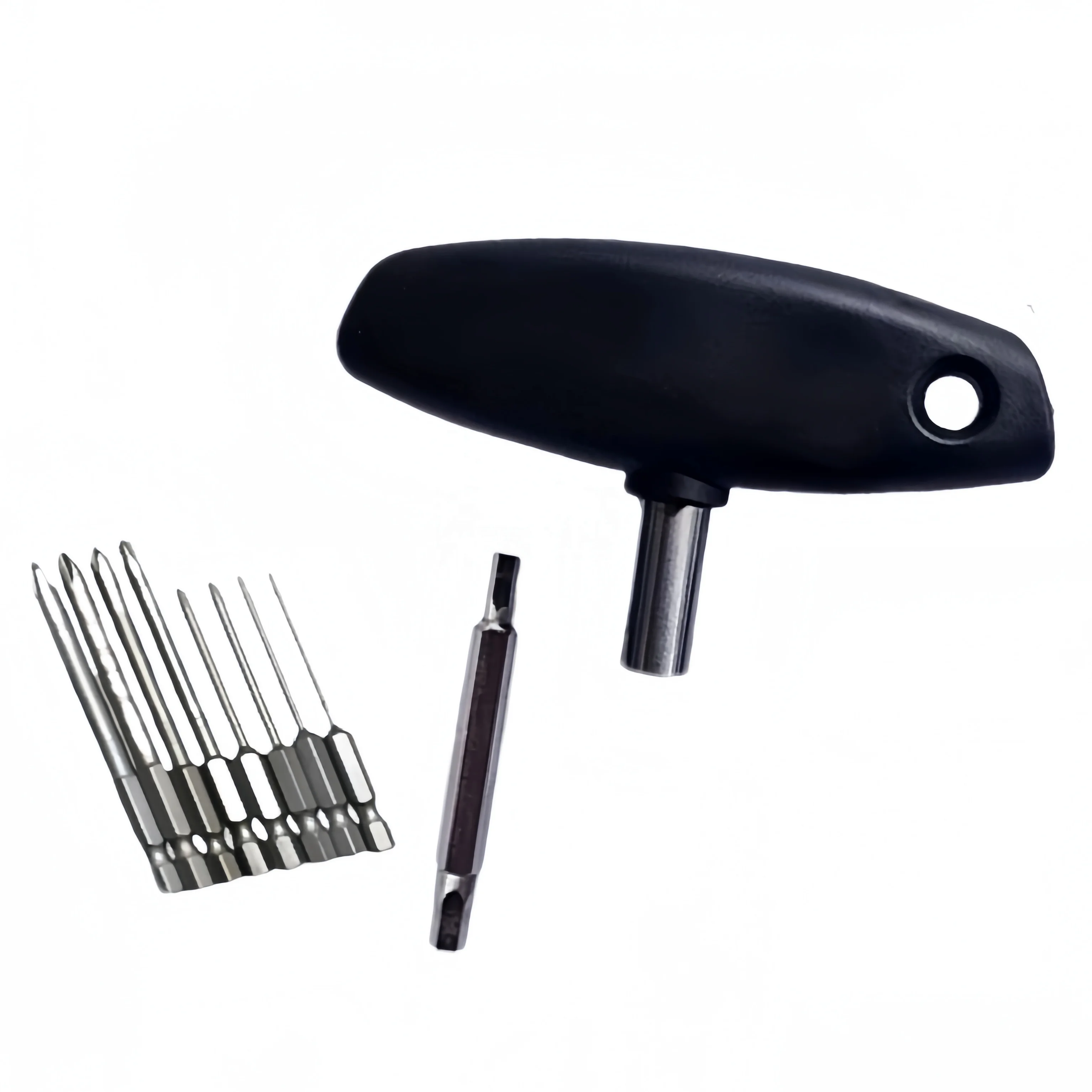 Tshaped Socket Wrench Tool With Replaceable Handle 6.35 Black Strong