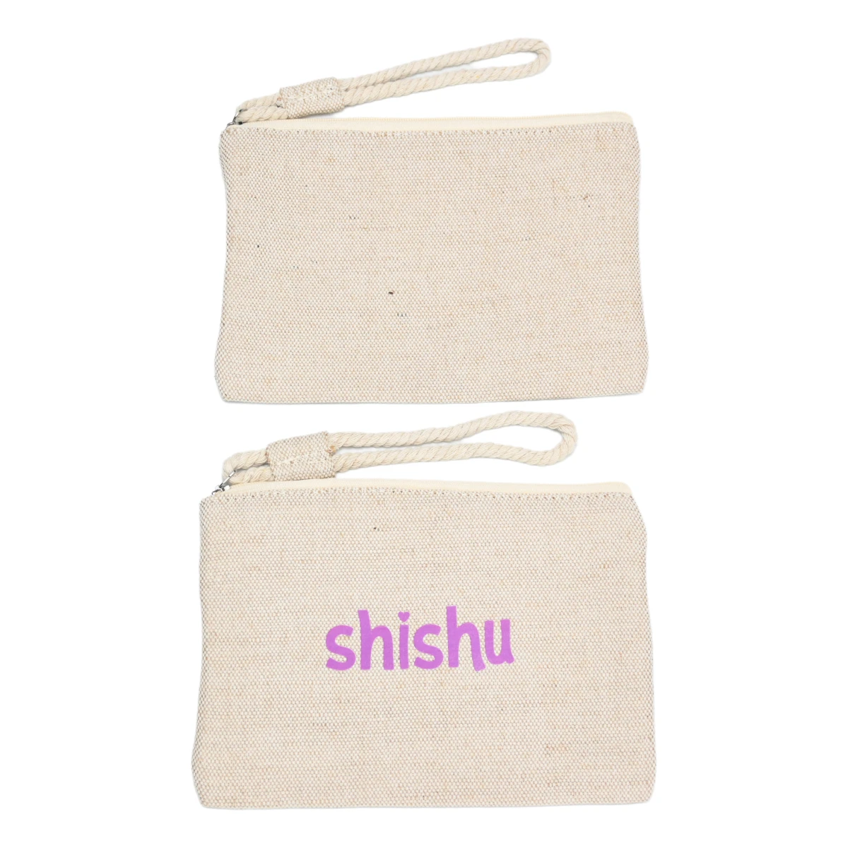 Hot Sale High-Rated Durable Multicolor Recycled Canvas Makeup Bag Zipper Closure Letter Pattern Promotional Wholesale Cosmetic manufacture