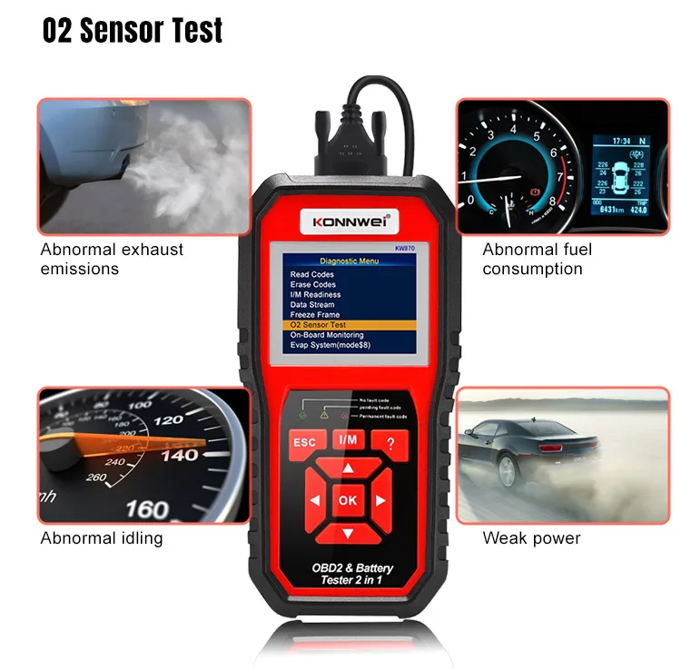 2022 New Mut II OBD2 Car Diagnostic Scanner Universal Code Reader for Vehicles 1996 and Later
