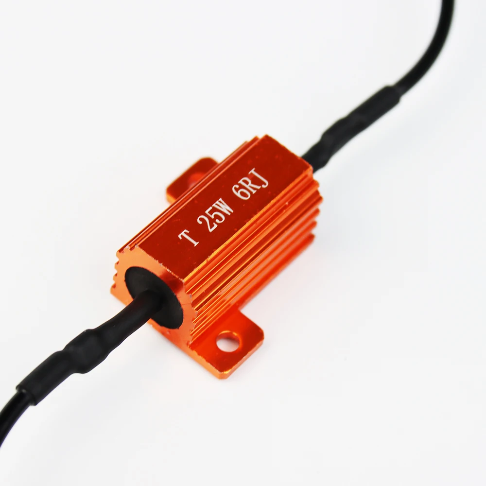 LED Bulb Load Resistor 25W 6Ohm to Solve Car Hyper Flash Error Code for T10 Festoon T15 1156 1157 7440 7443 3156 3157 LED Bulb