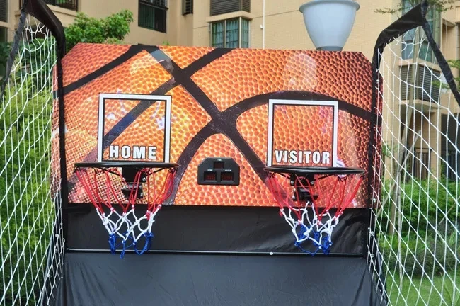 81 5X78X43 дюйма двойной монетный игровой автомат для баскетбола уличный баскетбольный Аркадный Игровой Автомат детей и