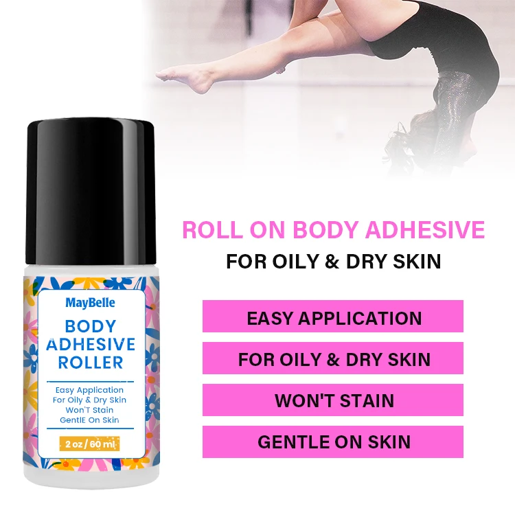 60ml Private Label Extreme Hold Easy Wash Glue Sock Sweat Resistant Skin Adhesive Glue  Liquid Fashion Tape Body Glue