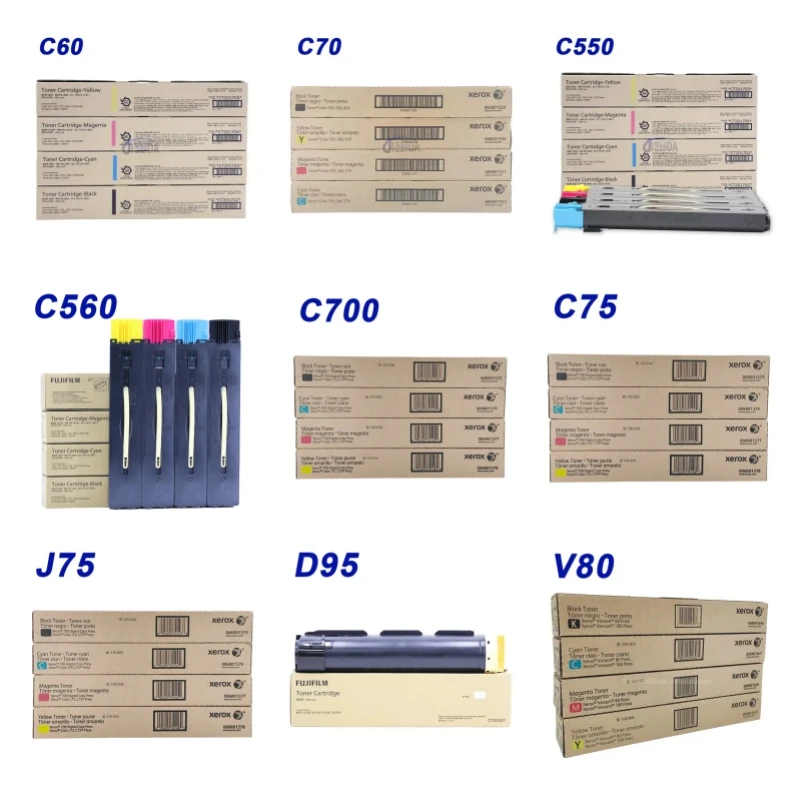 Original Fujixerox Toner Cartridges - Full Status & Color
