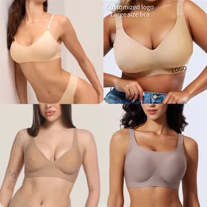 High Quality Seamless Victoria Secret Bra and Panty for Women Soft Thin Corset Top with Fashion Strap Push Wholesale Lingerie