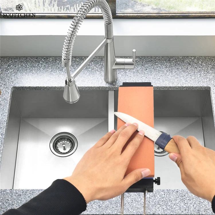 Scottchen Sharpening Stone Whetstone Cerax 1010 Starter Set Sink Bridge