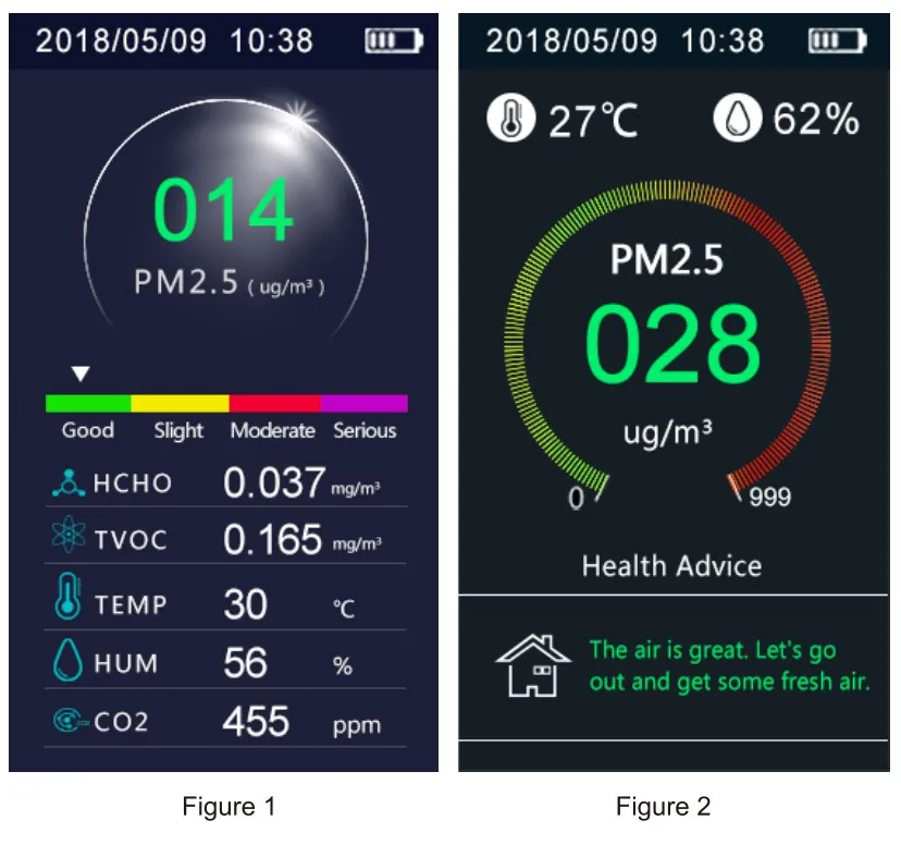 Функция вывода данных монитор качества воздуха детектор газа CO2 Датчик PM2.5 HCHO тестер метр RS-485 передача
