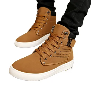 2026 Autumn New Korean-Style Mens High-Top Board Shoes Retro Casual Lace-Up Design for Trendy Daily Wear