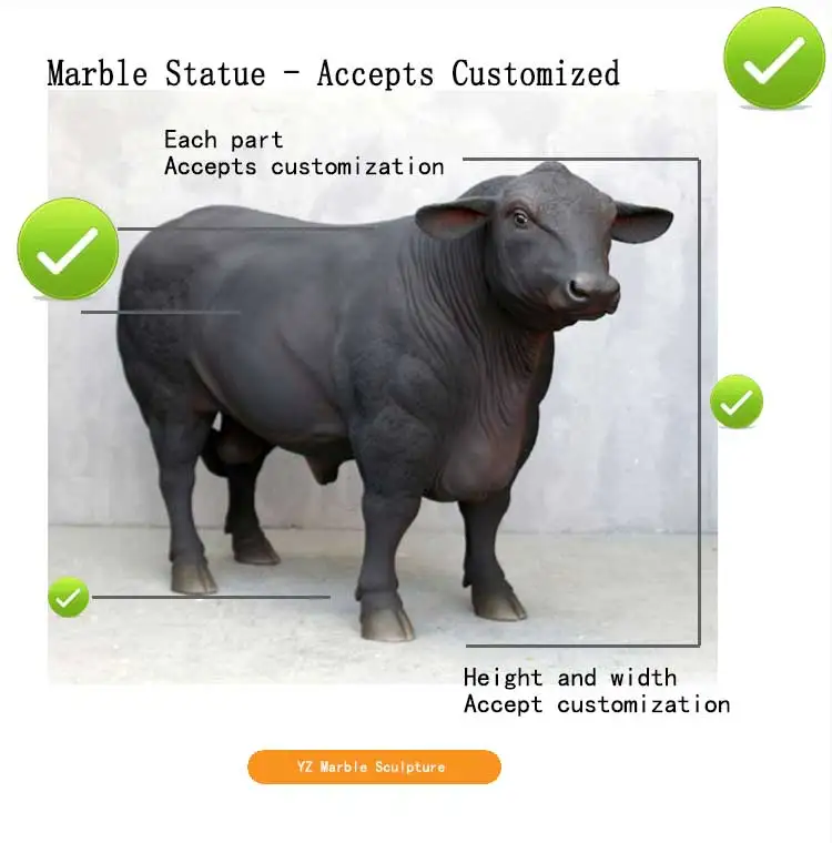 Outdoor Decoration Large Resin Animal Statue Life Size Fiberglass Wall