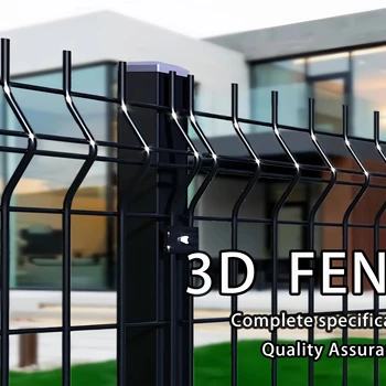 Cheap High Quality Outdoor PVC Coated 3D Mesh Fence/Welded Garden Fence Panel