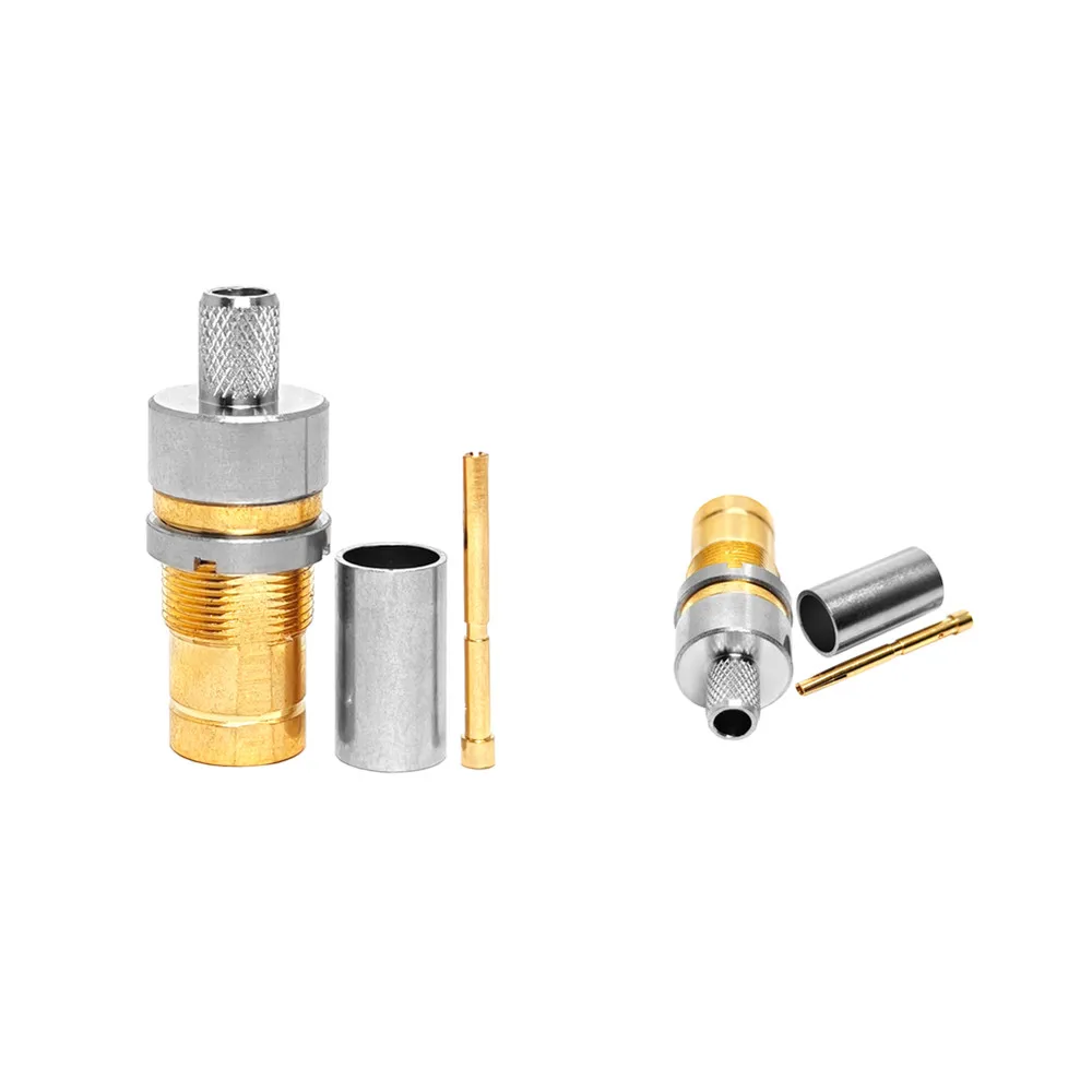 1.6/5.6 Female  Jack Bulkhead  RF Connector  Low Loss Compatible with Flex5 RF Coaxial  Cable