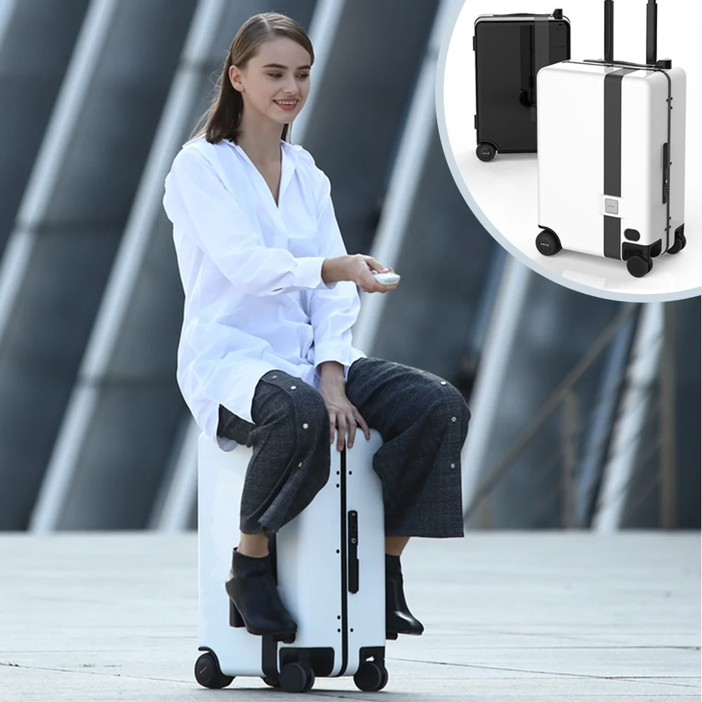 2020 New Automatic Following Robot Finger Print USB Charger Follow Smart Luggage