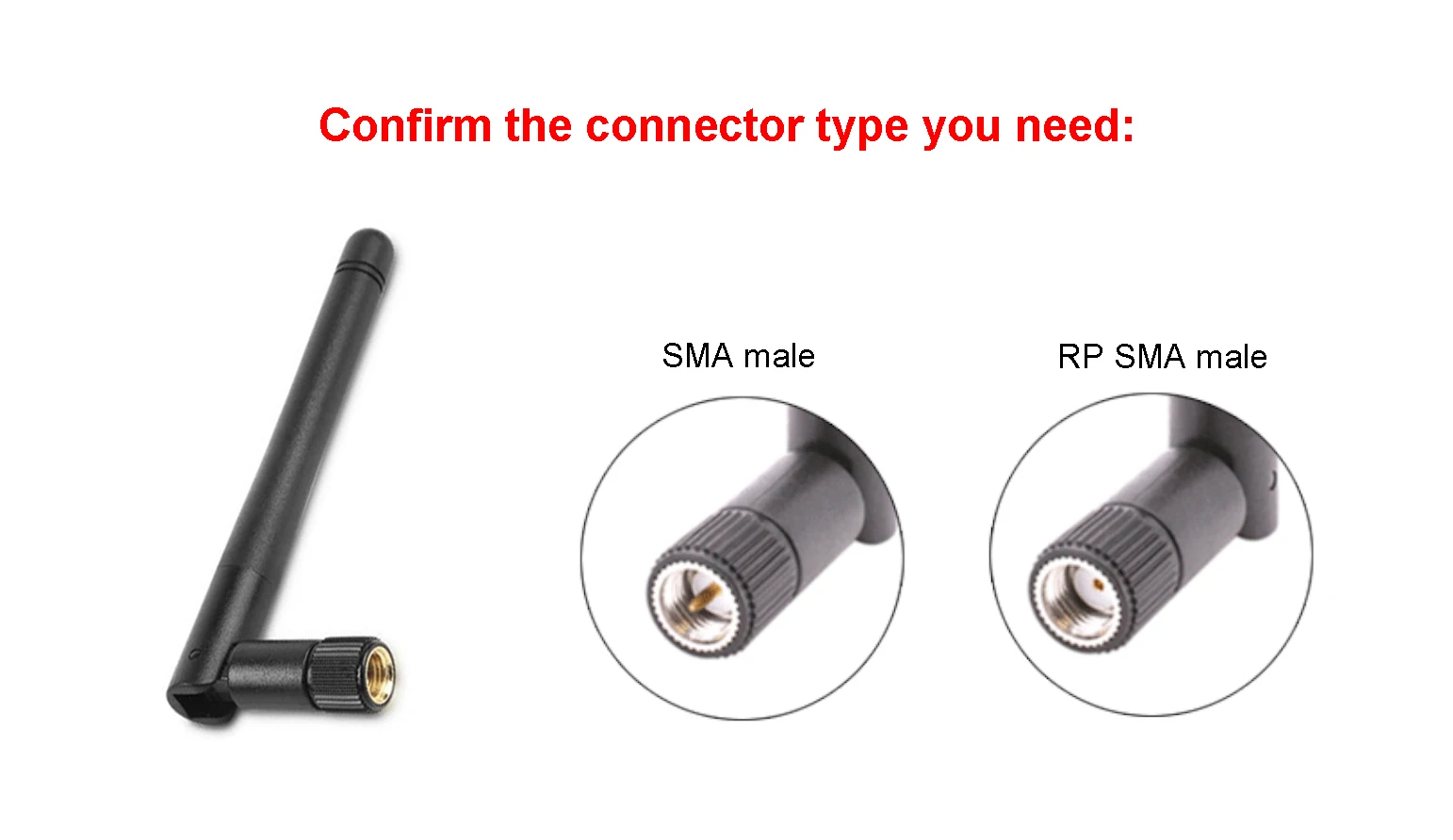 Wifi Antenna Set 2.4ghz Wifi Antenna Rp Sma Male & 100mm Rp Sma Female