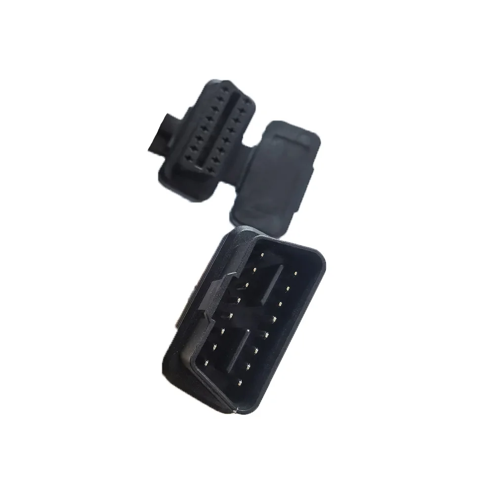 Obd2 One-to-two Extension Extension Cord Flat Wire With Switch for Car Diagnostics