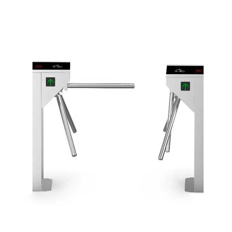 Security Access Control Fingerprint Dry Contact Signal Stainless Steel Tripod Gate Automatic Tripod Turnstile