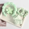 6#green sponge headband 6-piece set