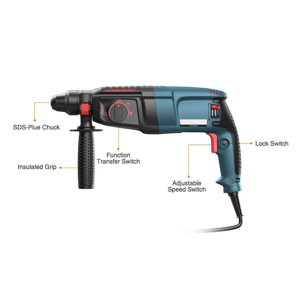 110v 850w 26mm Sds Max Rotary Hammer Drill Furadeira De Impacto Taladro