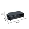 Black plastic pen holder