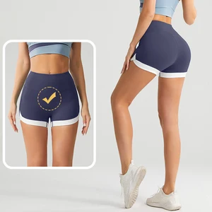 Factory Sale Lulu Elastic Yoga Shorts Custom Women's Fitness Nude Athletic Shorts Bulk Athletic Wear Shorts