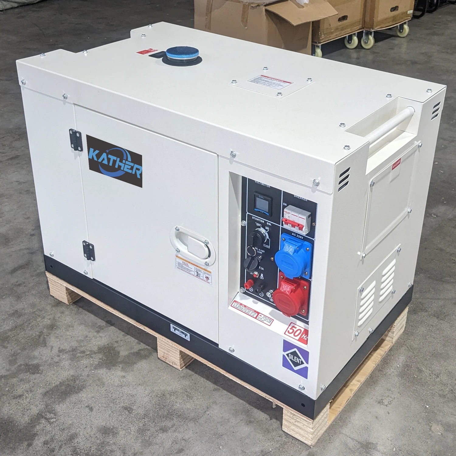 5KVA 8KVA 10KVA 12KVA 15KVA 20KVA Super stille Diesel-Notstromaggregate geringes Geräuschpegel 1-Phasen 3-Phasen tragbare Diesel-Generatoren 20kW 10kW