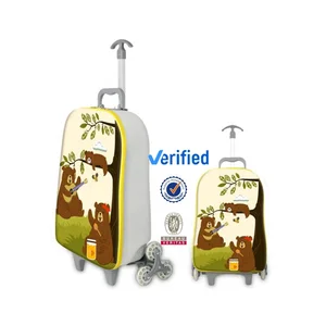 Detachable Stair Climbing Wheeled Trolley School Bag Backpack Sets for Kids