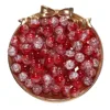 Perles florales en cristal - Rouge (10mm)