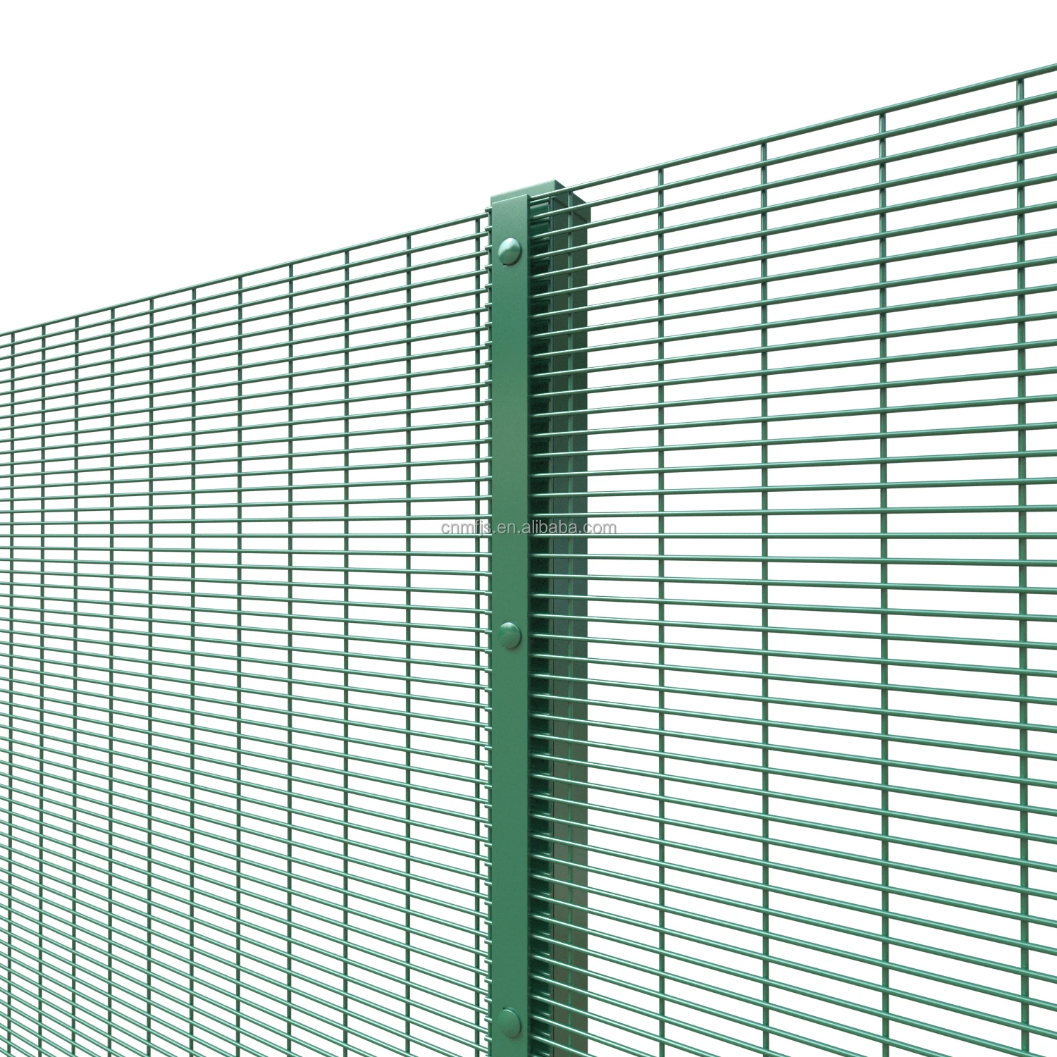 Clear view 358 anti-climb mesh fence 358 fence high security fence panel with barbed wire details