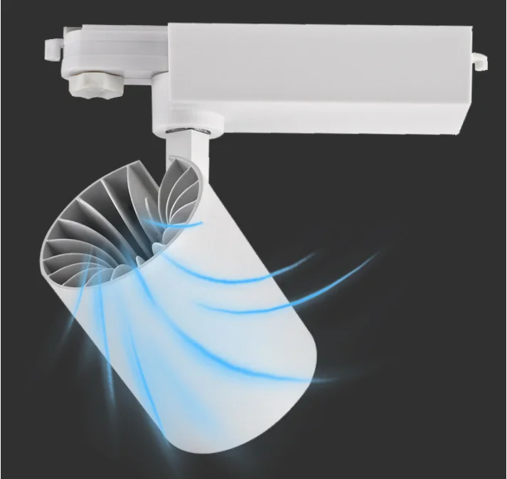 Customized track light led spotlight clothing store surface mounted track spotlight commercial lighting rail spotlight 30W