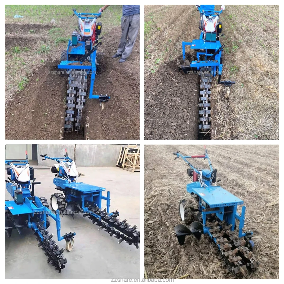 Automatic Agricultural Mini Trencher Machine Rock Trenching Ditch