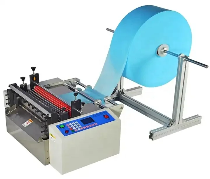 Automatic Small Paper Plastic Bubble Cutter Machine Aluminium Foil Pet Film Cut Rolls to Sheets Vinyl Pvc Roll Cutting Machine